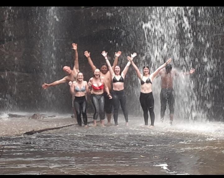 Visit the Wild Coast waterfalls. Louis at Magwa Falls.
